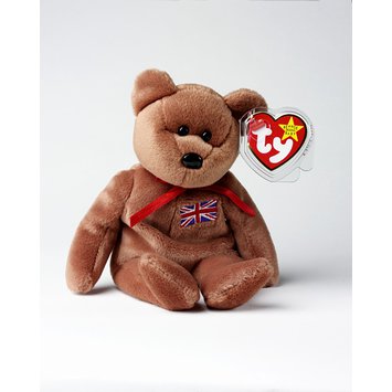 GB Made Union Jack British Punk Beanie Bear Velvet Bean Bear Co 